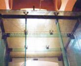 Bussola ingresso in vetro strutturale
