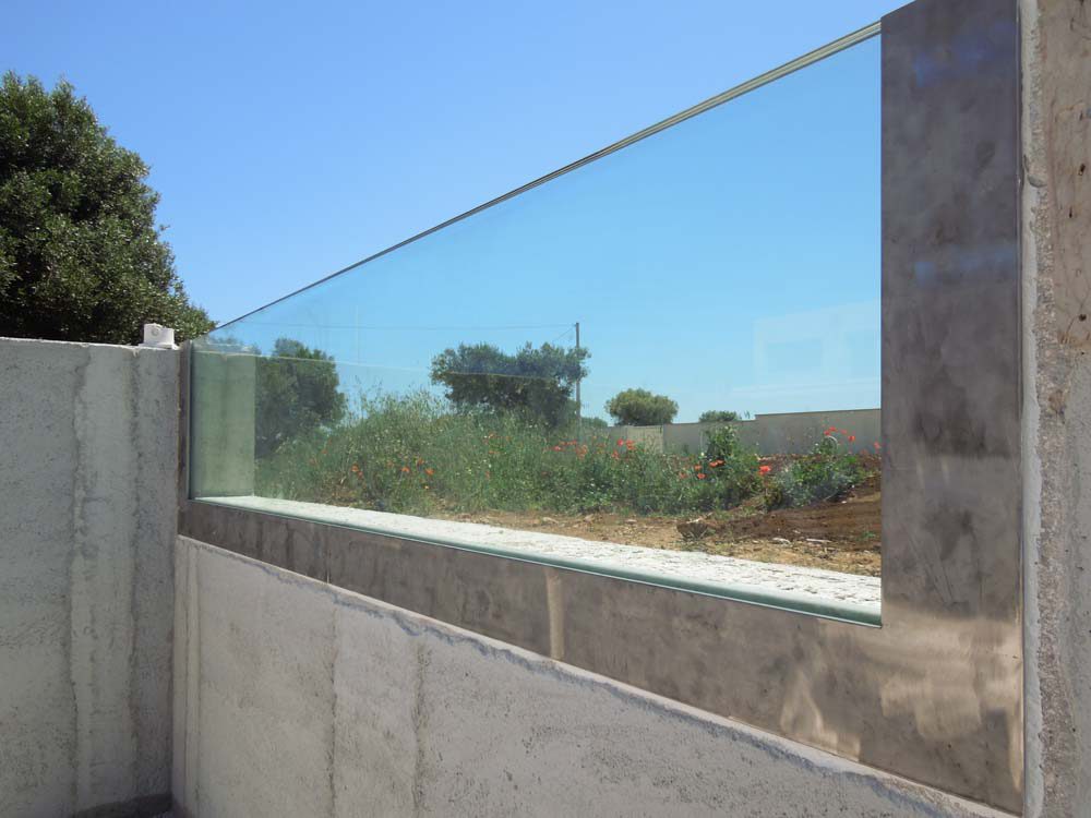 Vetri per piscine, immagini in corso d'opera