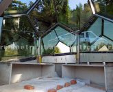 Struttura speciale in acciaio inox e vetro